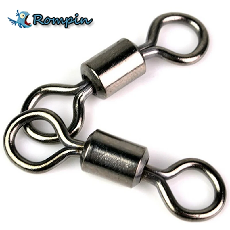 Rompin 50PCS Ball Bearing Swivel Solid Rings Fishing Connector 1CM Length Ocean Boat Fishing Hooks Rompin 50PCS Ball Bearing Swivel Solid Rings Fishing Connector 1CM Length Ocean Boat Fishing Hooks