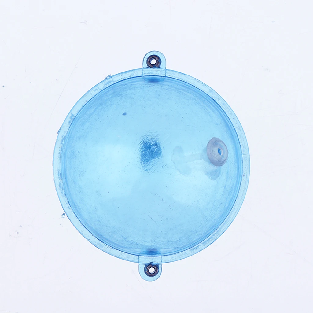5pcs Fishing Float ABS Plastic Balls Water Ball Bubble Floats Clear Round Fishing Bobber Buoy Airlock Strike Indicators Blue