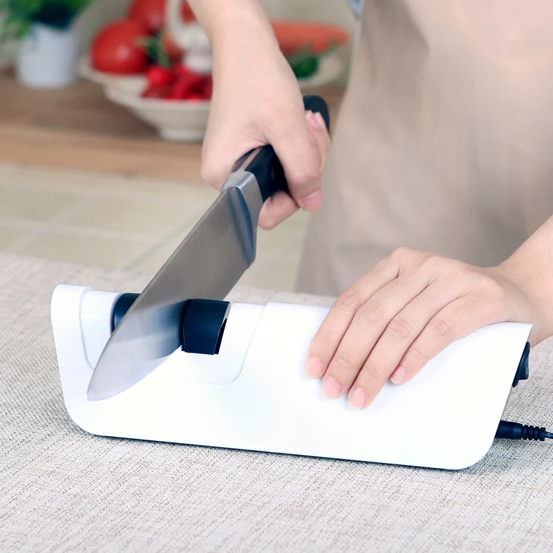  RISAMSHA Electric Knife Sharpener Professional Diamond Knife Sharpener Blade Sharpening Kitchen Too - 32972766484