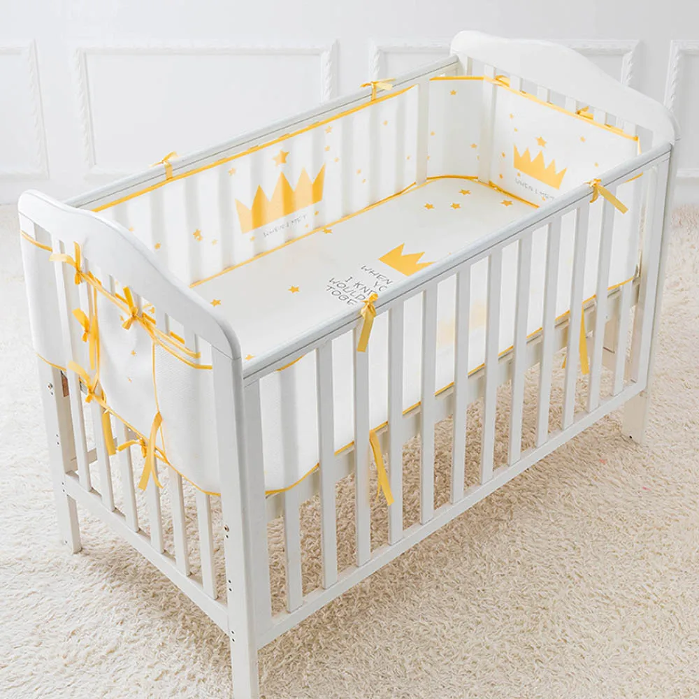 MrY 3D Sandwich Mesh Breathable Crib Enclosures Baby Collision-proof Bed Enclosure Newborn Bumper Protection Supplies Hot Sell