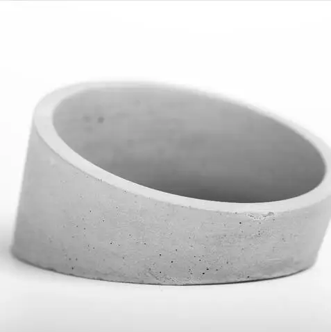 3d Silica gel mold Slope Geometric flowerpot silicone moulds Concrete