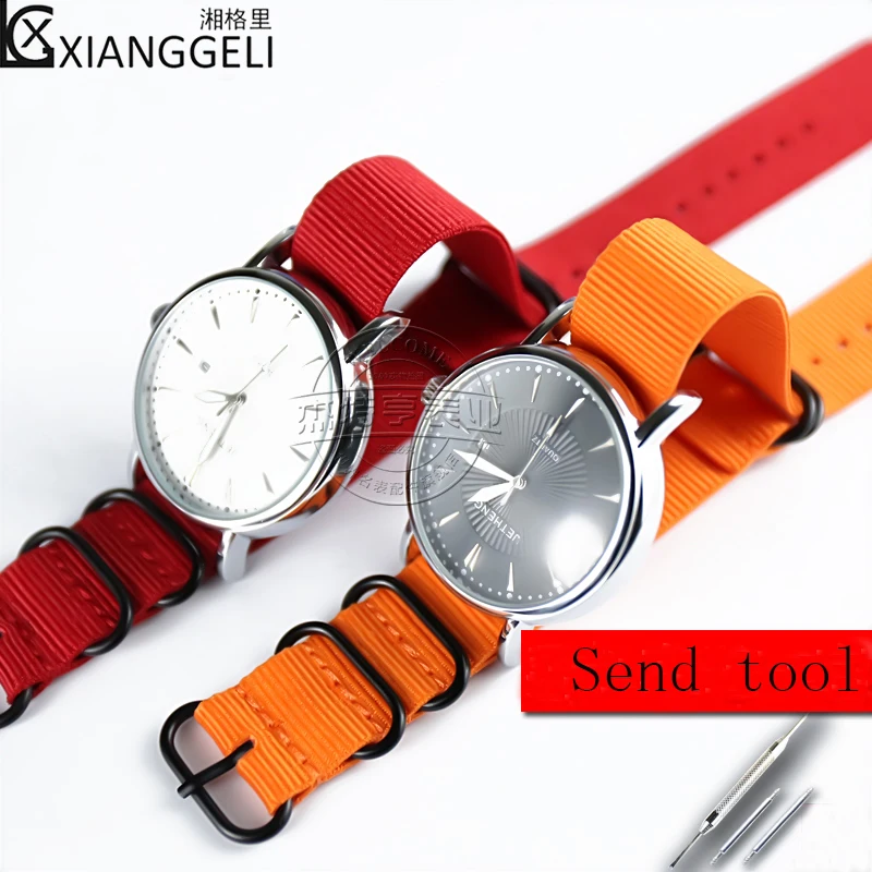 

Watch Accessories Canvas Nylon Strap for IWC Tissot Seiko Montblanc Dahan 20mm 22mm 24mm Men's and Women's Watch Strap