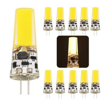 

10pcs G4 COB LED Bulb 9W ACDC 12V AC220V LED G4 lamp Crystal LED Light Bulb Lampada Lampara Bombilla Ampoule Replace Halogen