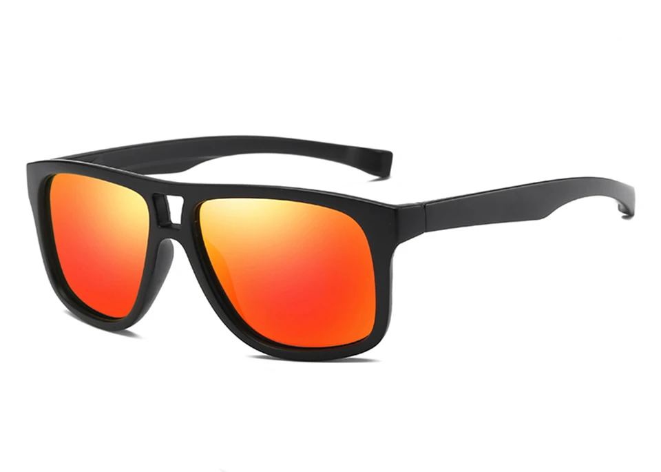 ELITERA брендовые Модные солнцезащитные очки унисекс с поляризованным покрытием зеркальные Мужские солнцезащитные очки для вождения очки для мужчин/женщин - Цвет линз: black red