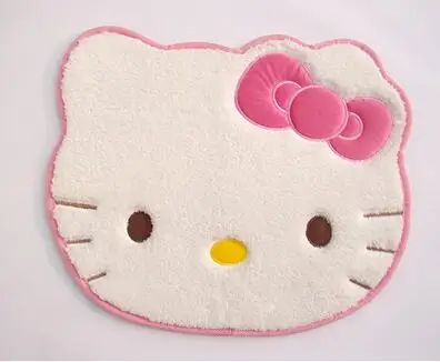 1x Kawaii 50*60 см Рисунок «Hello Kitty» двери Коврики земли мягкие мохнатые ковры из Гостиная Спальня Ковры ковровое покрытие Коврики 5 видов цветов - Цвет: Цвет: желтый