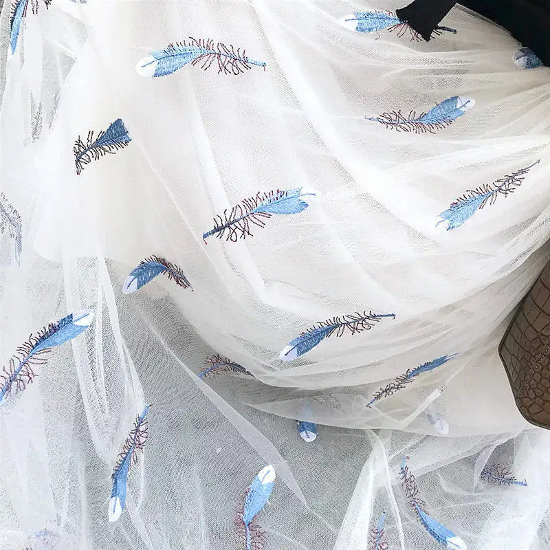 Spring-Summer-Embroidery-Mesh-Tulle-Skirt-Women-Long-Lace-High-Waist-Skirt-Female-Faldas-Elastic-Streetwear (2)_