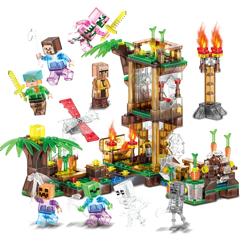 

Legoin Minecrafted Model Village Figures Building Blocks SSet Compatible Legoed City Enlighten Bricks Toy For Kids Legoings