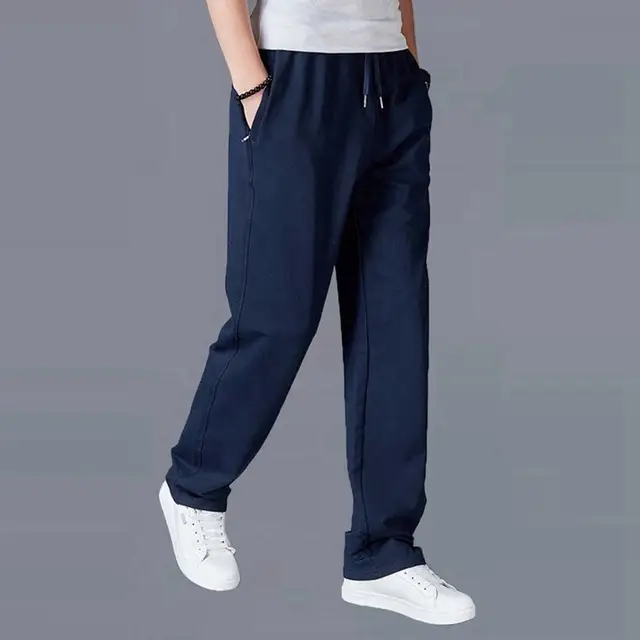 Tienda Online Talla Grande 7xl Hombres Pantalones Baratos Azul