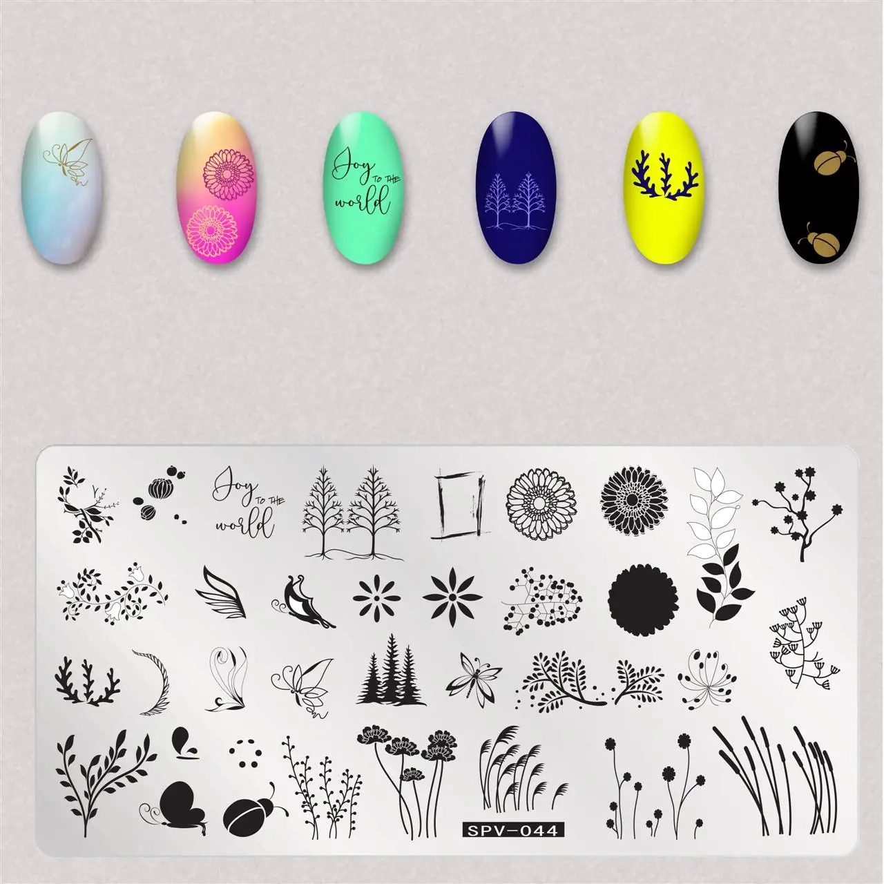 10 шт./лот пластины для штамповки ногтей кленовый лист милые насекомые цветы шаблон для дизайна ногтей штамп шаблон для штамповки изображения пластины для ногтей инструмент