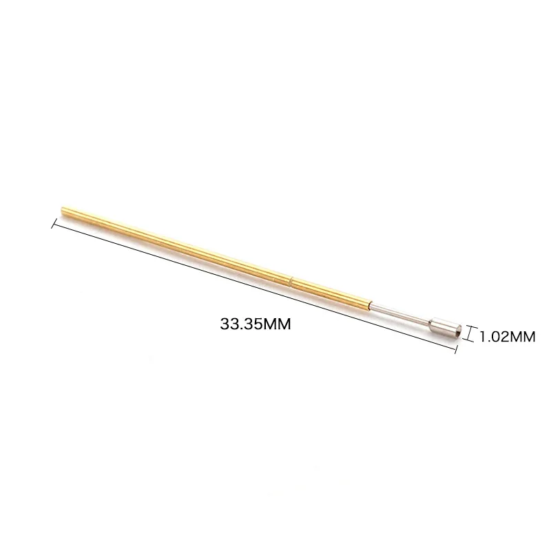 Spring Test Probe 100PCS / package  PL75-A Spring Test Tool DIY Manual Inspection Electronic Tool Total Length Approx 33.35mm