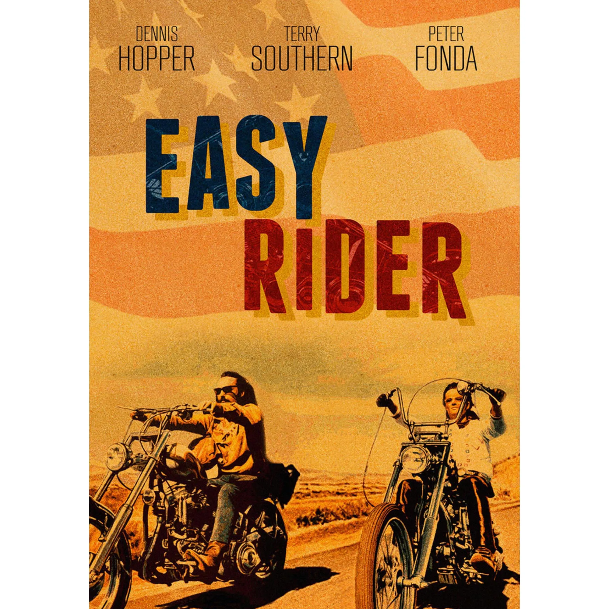 Easy Rider домашний интерьер украшения Крафт Фильм плакат рисунок core наклейки на стену 42*30 см - Цвет: Красный