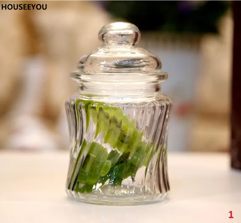 230 мл мини из прозрачного стекла Jar маленькие стеклянные банки и крышки