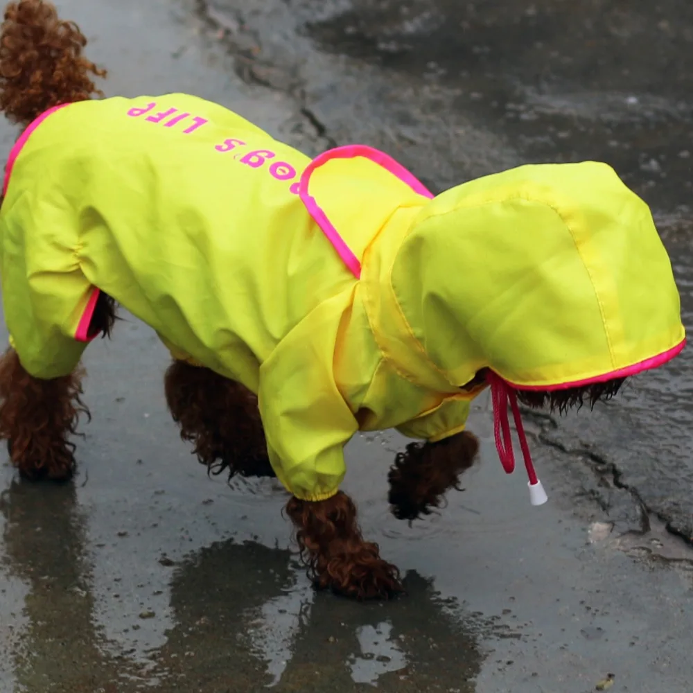 

Thin Pet Raincoat For Dog Little Small Medium Animals Breeds Cat Puppy Coat Hoodie Nice Waterproof Overalls For Pugs Toy Terrier