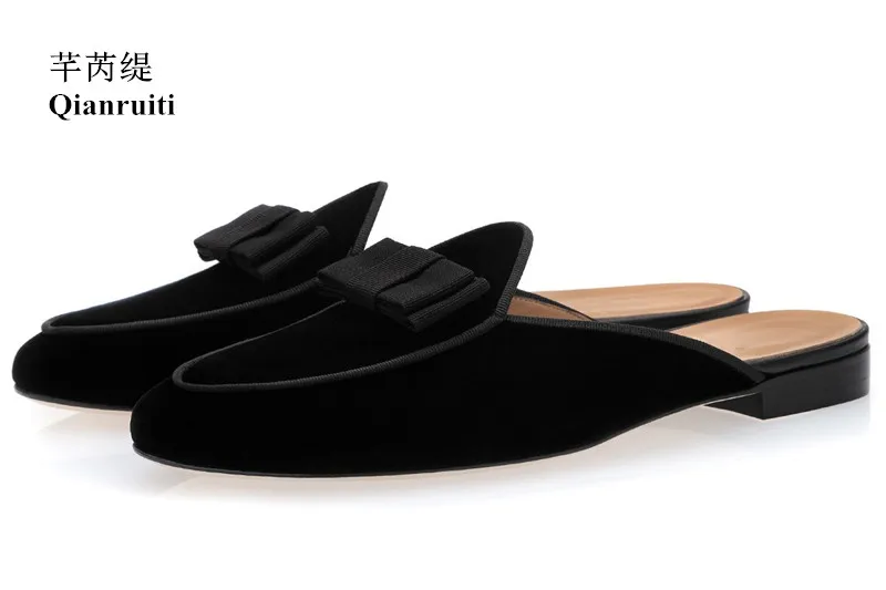 SUPERGLAMOUROUS_TANGERINE3_VELOUR_BLACK_MULES_1