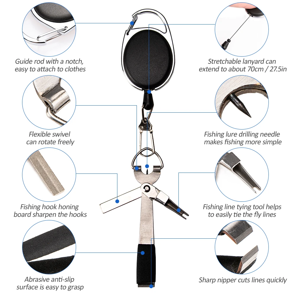 Портативная рыболовная липучка из нержавеющей стали с узлом для стрижки лески, рыболовный крючок, шлифовальная доска, Рыболовный аксессуар