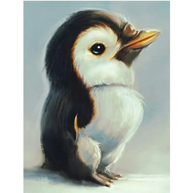 

5D DIY Diamond Painting Full Square/Round Drill "penguin" Diamond Embroidery Cross Stitch 5D diamond painting accessories A24