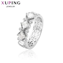11.11 Deals Xuping Fashion Ring with Synthetic Cubic Zirconia European Style Top Quality Double Wedding Brand Jewelry Gift 12314