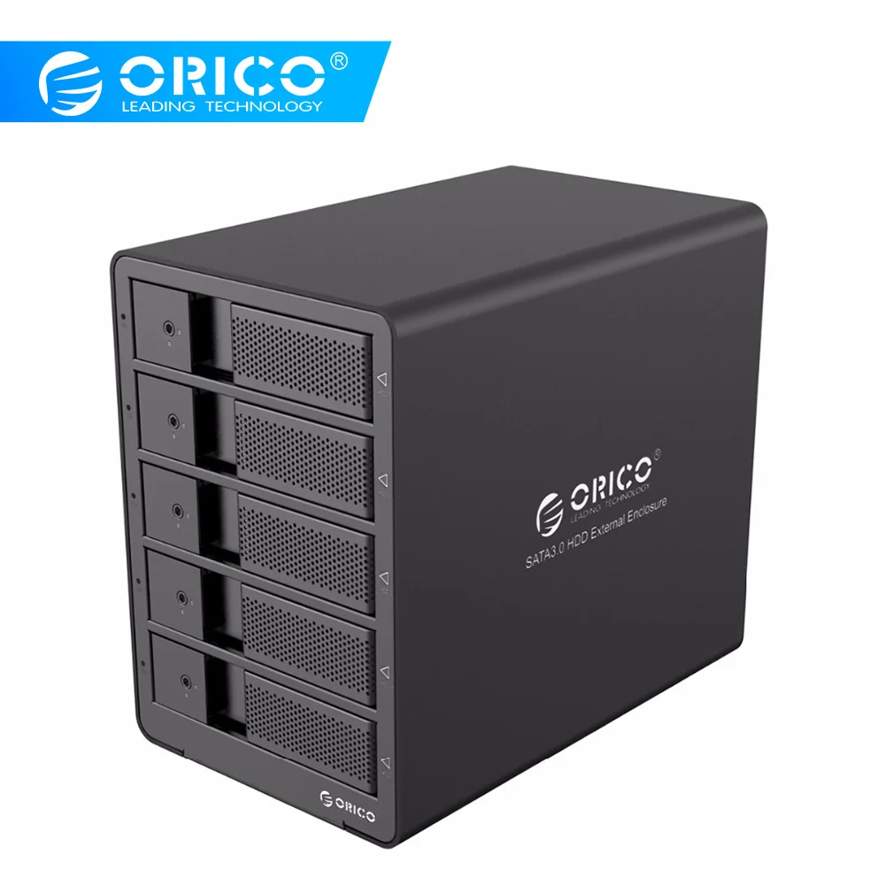 ORICO 9558U3 Tool Free Aluminum <b>USB 3.0</b> 5 bay 3.5 inch <b>SATA</b> ...