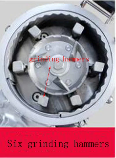 Дробилка для крупномасштабных по переработке гипсового порошка тончайший Высокая усиленная сушка шлифовальный воды потока коммерческая машина для измельчения мельница машина - Цвет: Six grinding hammers
