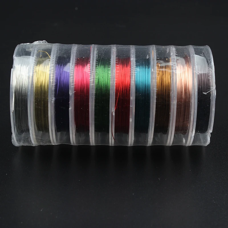 

Manufacturer's Direct Sale Metal Wire Copper Wire Colored Copper Wire Garment Wire Gold Silver 0.3mm 12m Spot