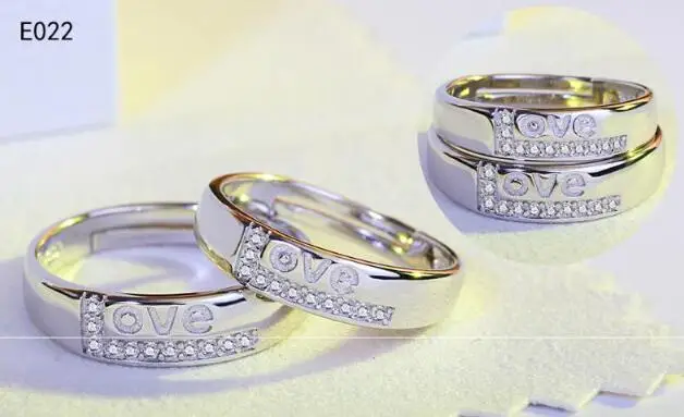 Mossovy серебряное кольцо в форме сердца для влюбленных, обручальное кольцо с буквами для женщин, циркониевое кольцо, ювелирное изделие, Anillos Mujer