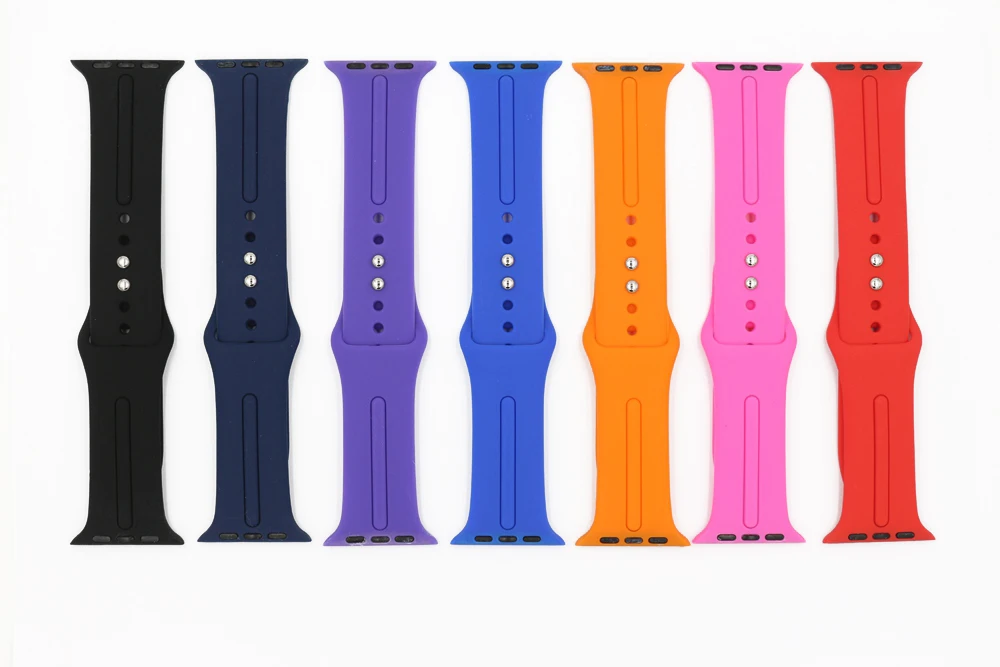 URVOI Sport band for apple watch series 1 2 Ultraman silicone strap for iWatch with pin and tuck closure single workout color 3