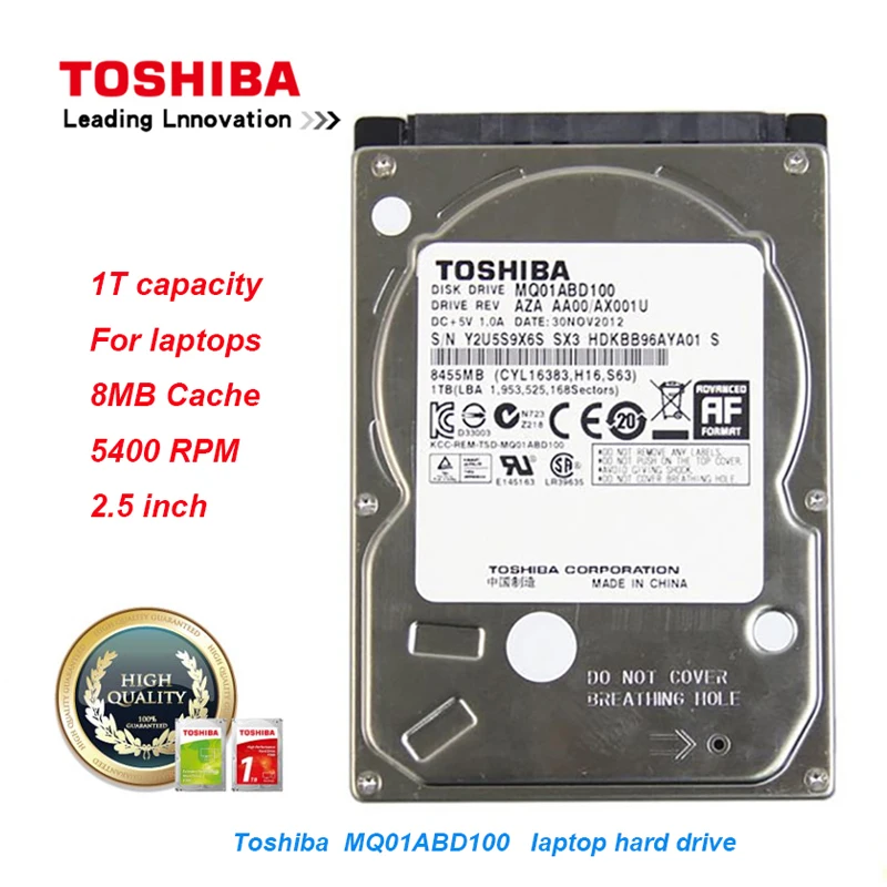 Toshiba 1 TB HDD portátil MQ01ABD100 SATA 5400 RPM 8 MB caché 2,5 "disco  duro interno de disco duro disco para Asus/HP/Dell _ - AliExpress Mobile
