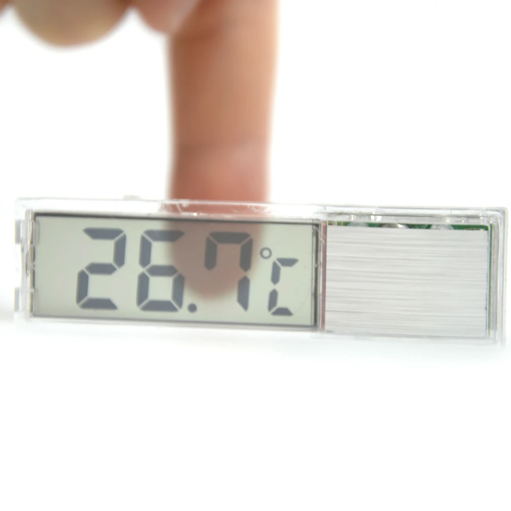 

1PC New Mini High Transparent Indoor Thermometer Digital LED Temperature Meter for Fish Tank and Aquarium Include Battery