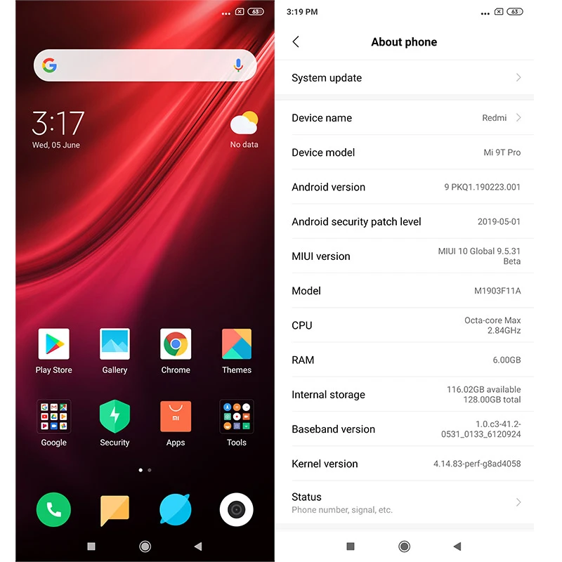 Глобальная прошивка оригинальный Xiaomi Redmi K20 Pro 6 ГБ 128 Гб Смартфон Snapdragon 855 Octa Core 39