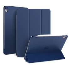 DOWSWIN New Case For iPad Pro 11 2018 Smart PU leather Case Magnetic Case PC Back Cover for iPad 11 Inch 2018 New Pro 11