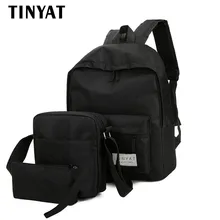 TINYAT Женщины Женский Рюкзак Сумка Функциональная Путешествия Рюкзак 14 дюймов Ноутбук Школьные сумки Для Девочек-Подростков Mochila Feminina W05