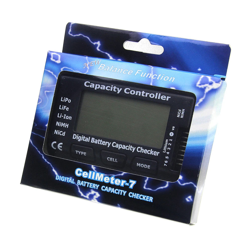 Высокое качество Cellmeter-7 цифровой аккумулятор Емкость Checker RC CellMeter 7 для LiPo LiFe Li-Ion NiMH Nicd