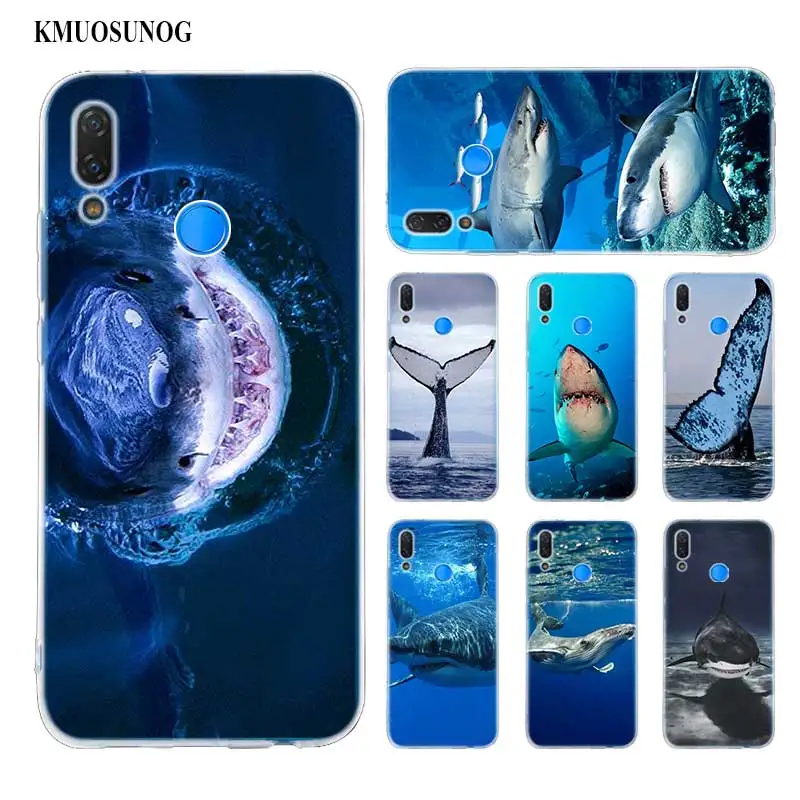 

Hot ocean Whale Sharks fish Soft Silicone Phone Case for Huawei P Smart Plus 2019 P30 P20 P10 P9 P8 Pro Lite 2017 Mini Cover