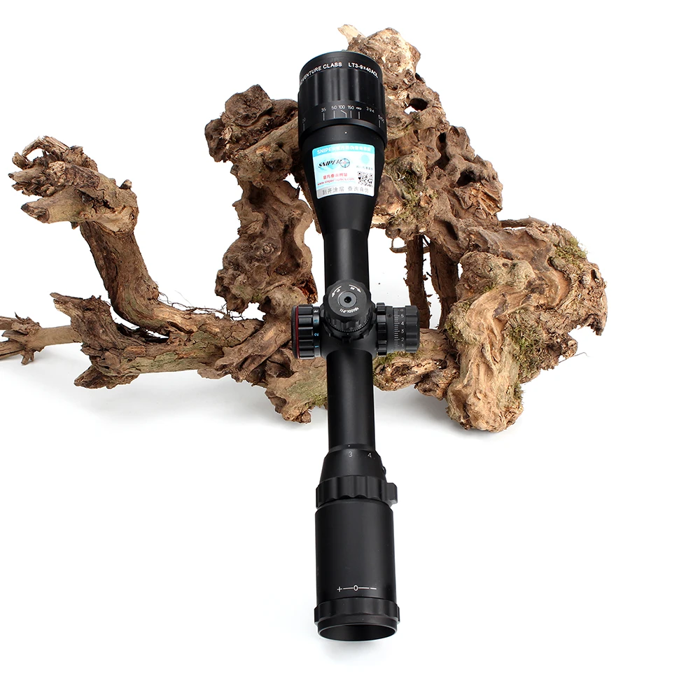 Skup Luneta myśliwska Sniper LT 3 9X40 AOL 1 cal pełny wymiar taktyczny celownik optyczny oświetlenie Mil Dot blokowanie resetowanie luneta zakres