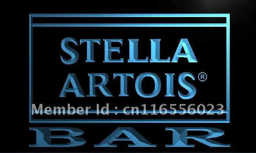 LA451- BAR Stella Artois пивная светодиодная неоновая световая вывеска домашние