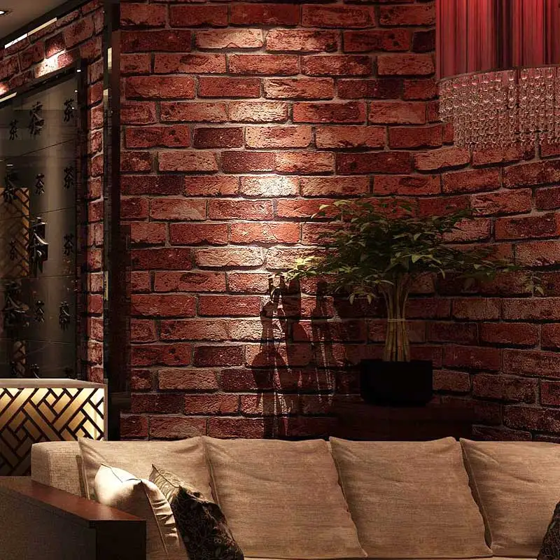 Vintage Brick Stone Look 3D Wallpaper - Image 5