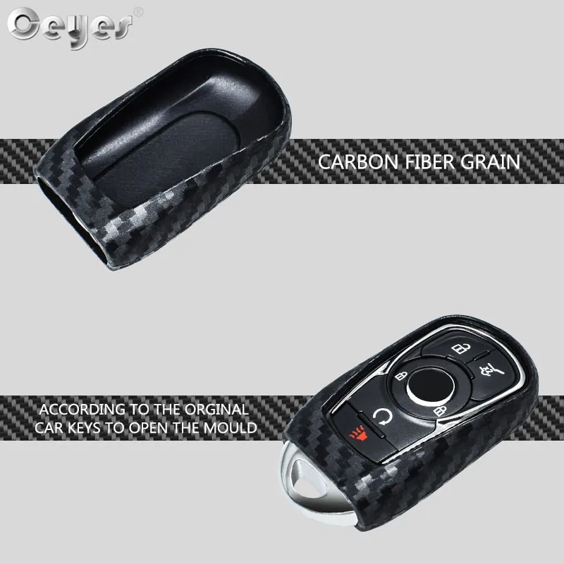 Carbon fiber key cover for BUICK (6)