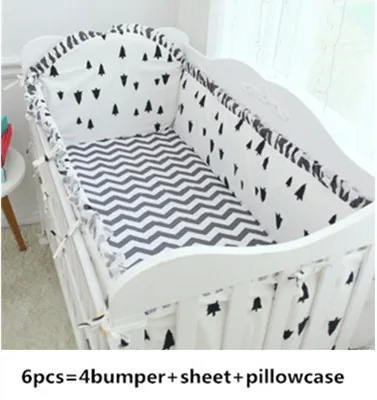 Onda dos Desenhos Conjuntos de Cama do Bebê Berço do Bebê Decoração do Quarto do Bebê Pinho Animados Berçário Cama Kit Conjunto Inteiro 6-9 Pçs 2 bebê decoração do quarto do bebê berçário cama kit conjunto inteiro