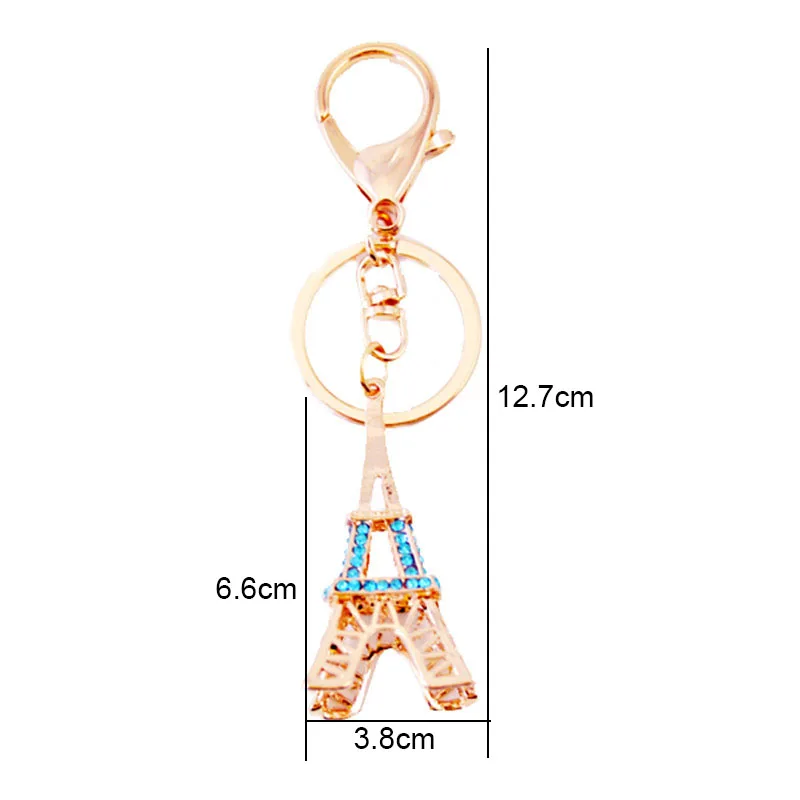 RE Брелок «Эйфелева башня» для ключи, сувениры Париж Эйфелева башня горный хрусталь брелок для ключей, брелок для ключей, украшение брелок для ключей G31