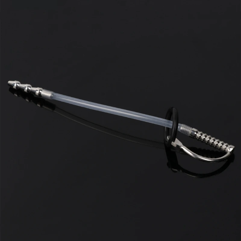 Silicone Urethral Dilator Urethral Dilator 35cm Hollow Silicone Urethral Sound Penis Plug Male Masturbator Sex Toys Urethra Stimulation Sounding Urethral Dilators Catheter