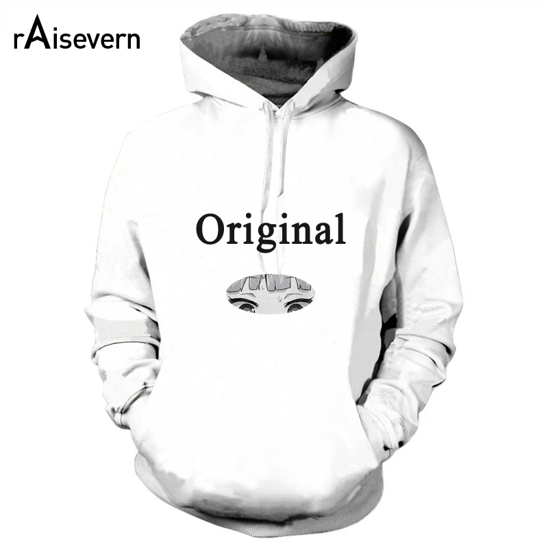 

Raisevern Anime Girl Print 3D Hoodie Sweatshirts Funny Shy Girl Sexy Tops Unisex Men Women Sweats Tops Plus Size