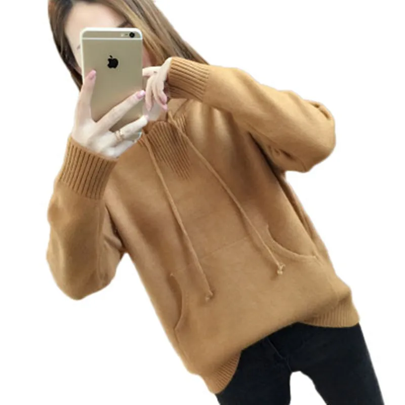 

Spring Autumn Women Sweater Pullover 2018 New Fashion Colorblock O-neck Loose Knit Bottom Sweater Large size Women Clothing Z587