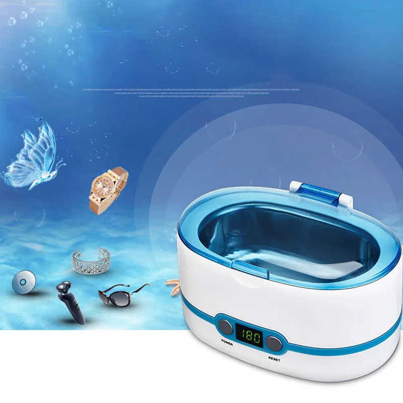 

Digital Ultrasonic Cleaner Household Contact Lens Jewelry Cleaning Machine 750ML Professional Ultrasonic Cleaning Machine