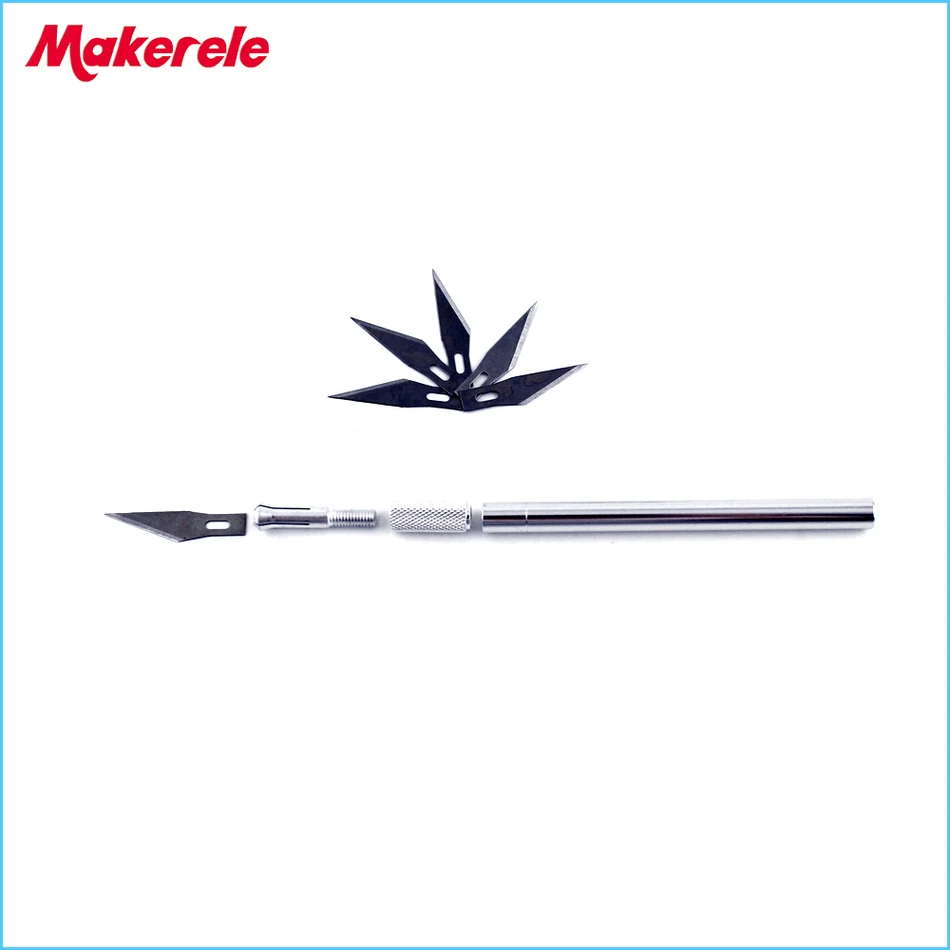 

5 Blades Wood Carving Tools Craft Sculpture Engraving Knife Scalpel DIY Cutting PCB Circuit Board Repair New Paper Cutter