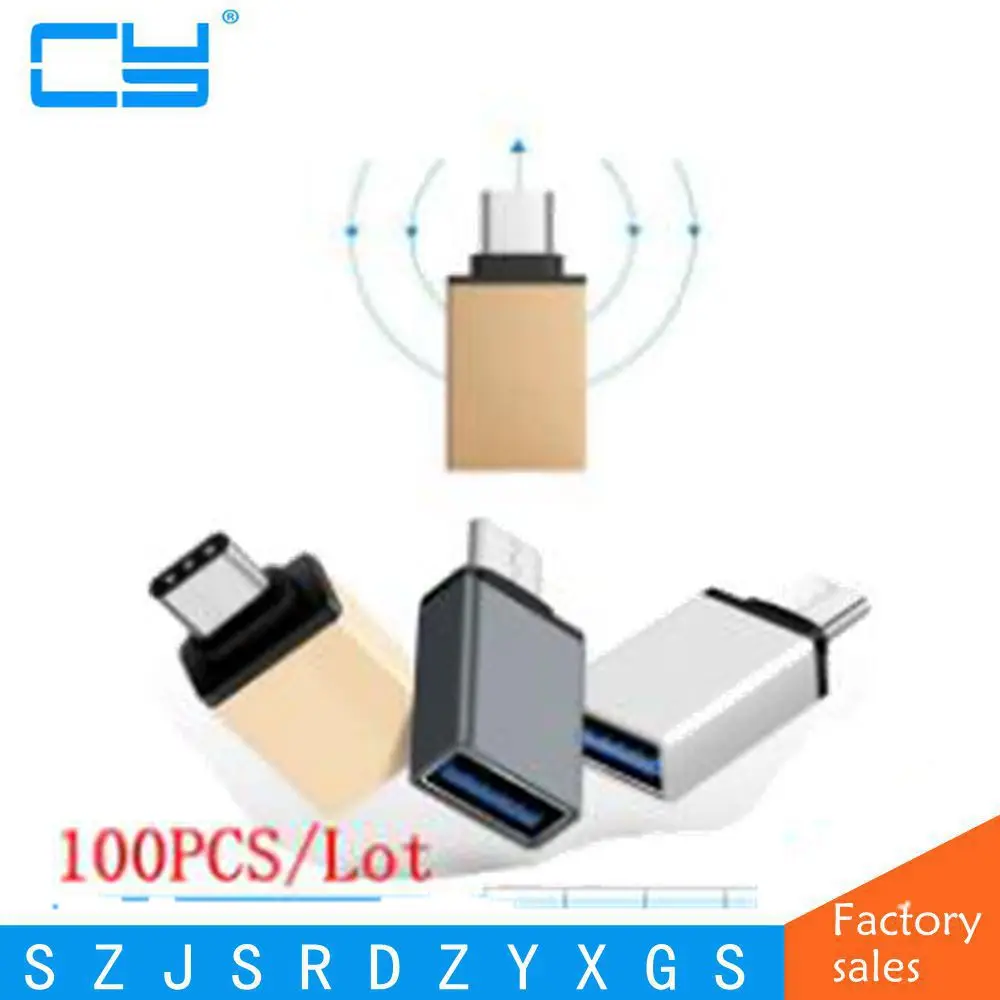 100 шт./лот USB 3.1 мобильный телефон Тип c OTG Кабель-адаптер Тип-C USB-C OTG конвертер для macBook планшет мышь клавиатуры и мыши