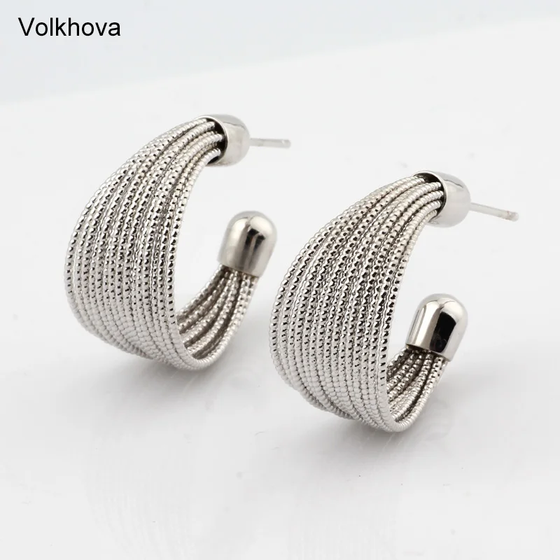 

2019 Fashion Moon Earrings ladies exaggerated personality Stud earring high quality Smooth ears ring New arrival