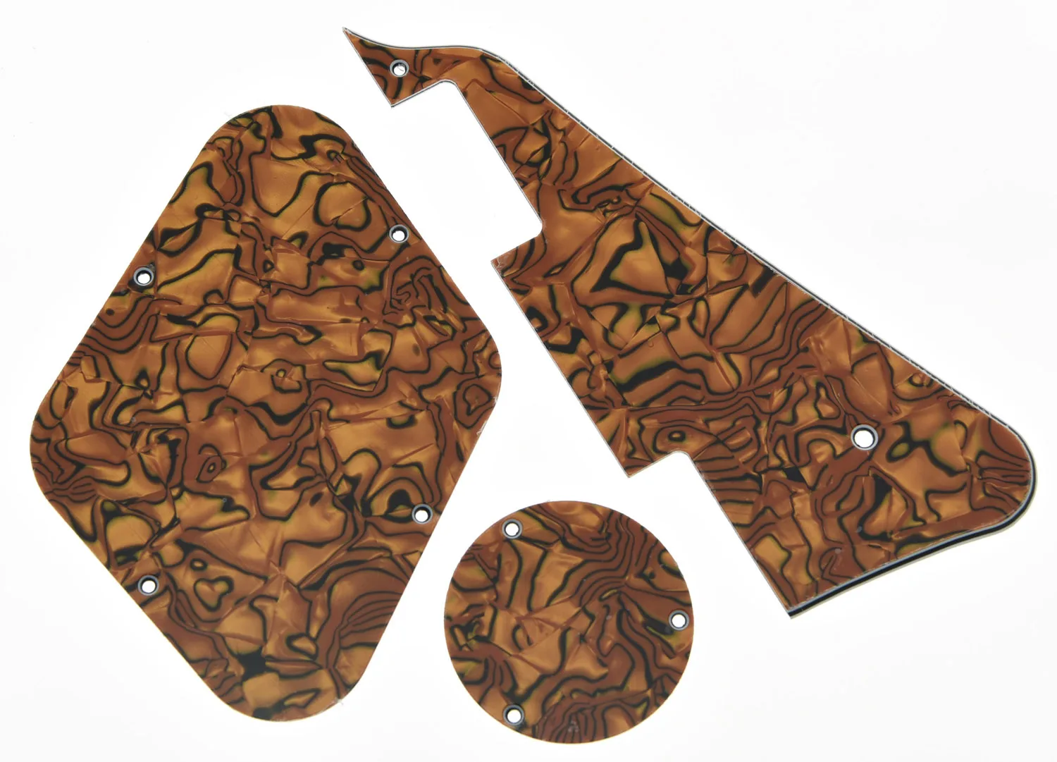

KAISH Tiger Stripe LP Pickguard & Back Plate Switch Cavity Covers for LP