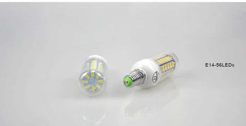 10 шт./упак. AC220V SMD 5730 светодиодный светильник E27 E14 светодиодный лампы кукурузы лампы 24 36 48 56 69 72 светодиодный s люстры лампы в форме свечи светодиодный светильник для дома украшения