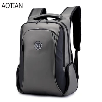 

AOTIAN High quality Men Travel Backpack Teenager Male Back Bag USB Charging 15.6 inch Laptop Backpack Nylon oxford Waterproof