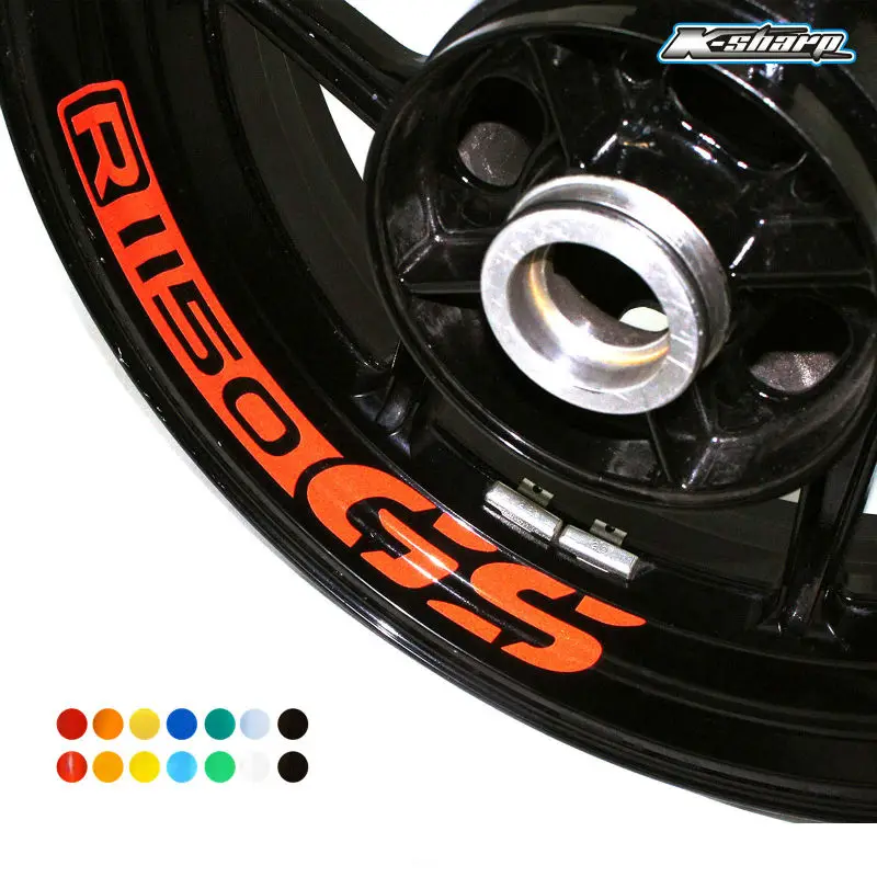 

8 X CUSTOM INNER RIM DECALS WHEEL Reflective STICKERS STRIPES FIT BMW R 1150 GS